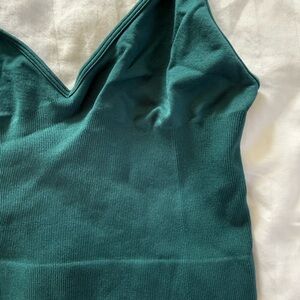 Intimately Free People Teal Ribbed Tank Top